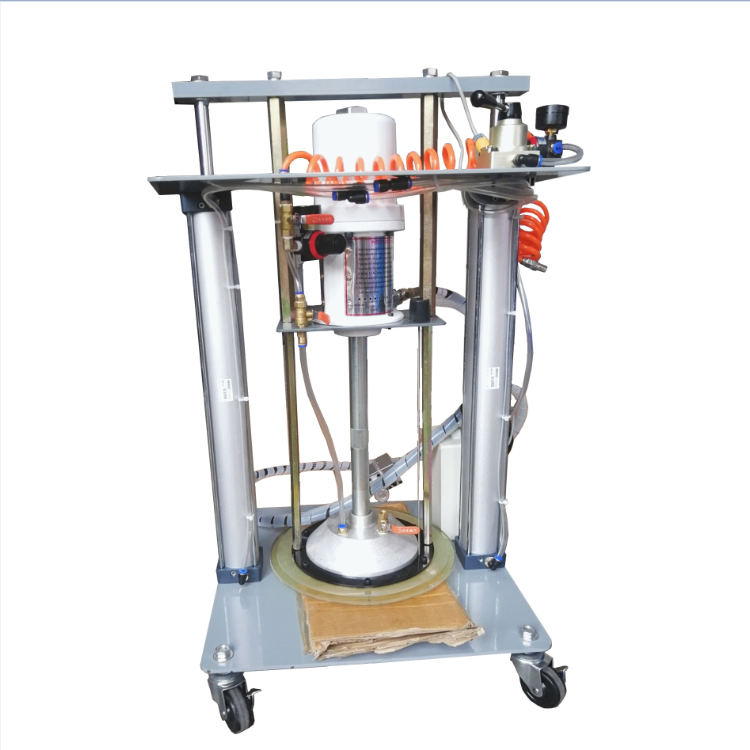 A64110工业级气动润滑脂加注机 气动黄油抽油机 巨川高压润滑脂加油枪厂家