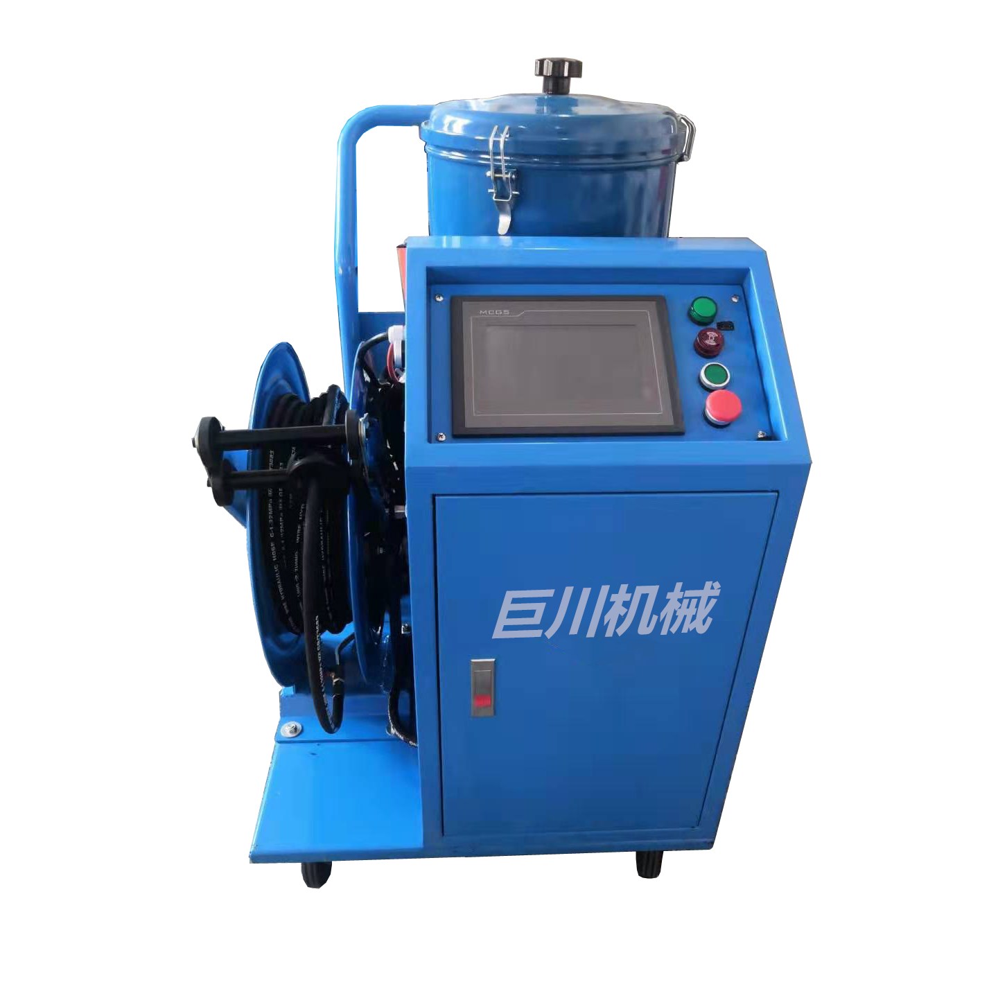 JC800-20R移动式电动数显定量黄油机 轴承润滑脂计量抽油机PLC控制操作黄油枪