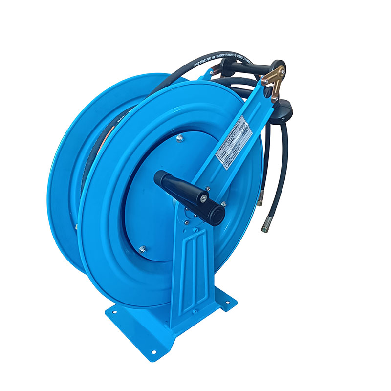 TI-90020手摇空气管卷盘 润滑油手摇卷管器 高压油管自动卷管器卷盘巨川厂家定制