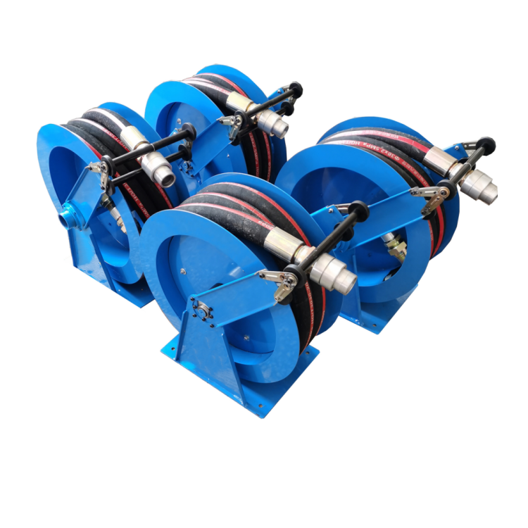 90010工业定制油管自动卷管器 自动伸缩卷盘卷管器 巨川水管自动卷盘厂家批发