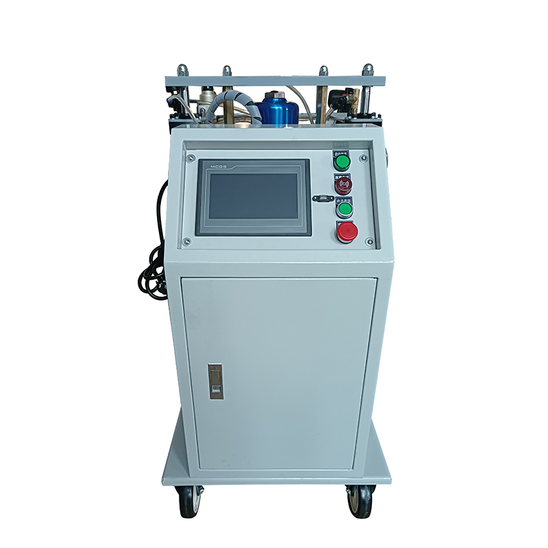 64110F双立柱气动黄油定量加注机 PLC轴承润滑脂自动抽油机巨川气动黄油枪厂家