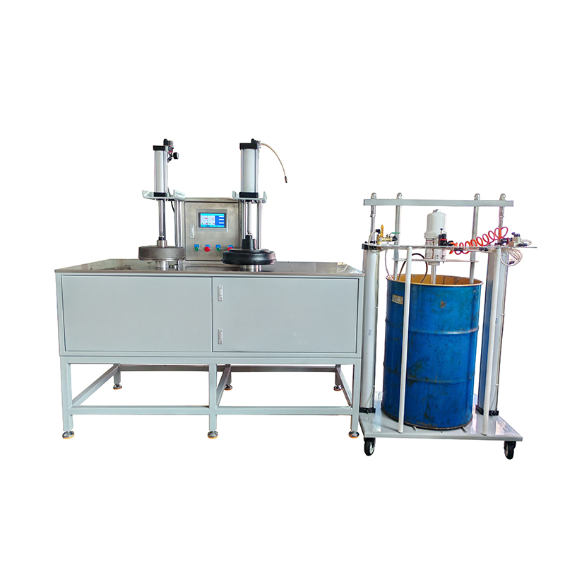 TI-6220E工业级润滑脂自动注油机 双立柱气动黄油定量加注机巨川油脂抽油泵厂家