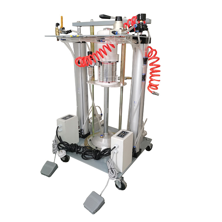 64110-D150双立柱气动黄油定量注脂机 高压润滑脂定量抽油机巨川气动黄油枪厂家