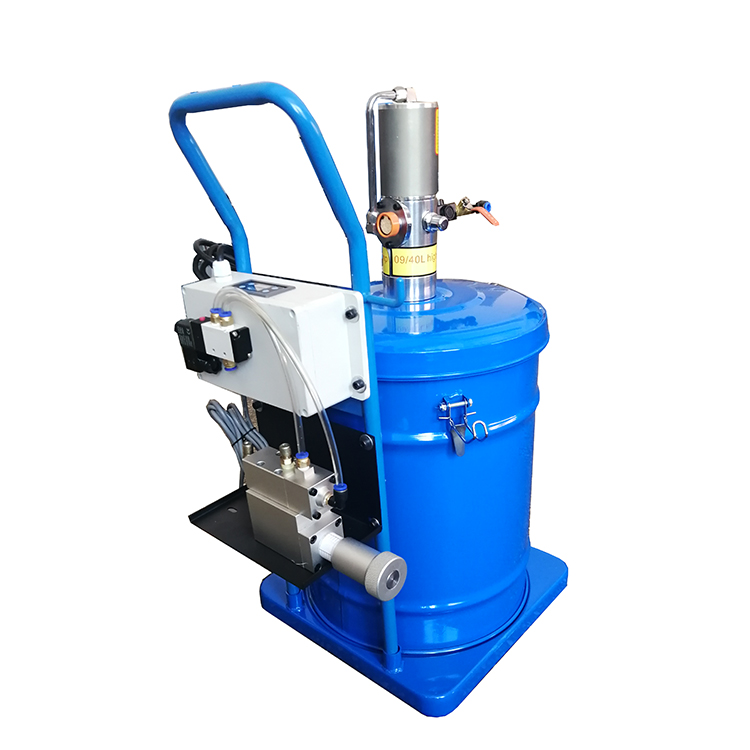 K55-D气动定量黄油加注机 轴承润滑脂自动注油机巨川气动黄油枪厂家